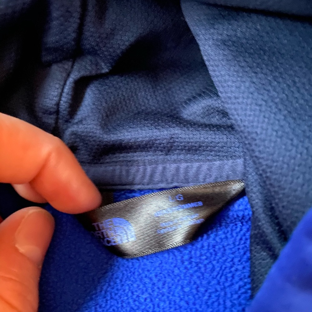 Dark blue north face hoodie